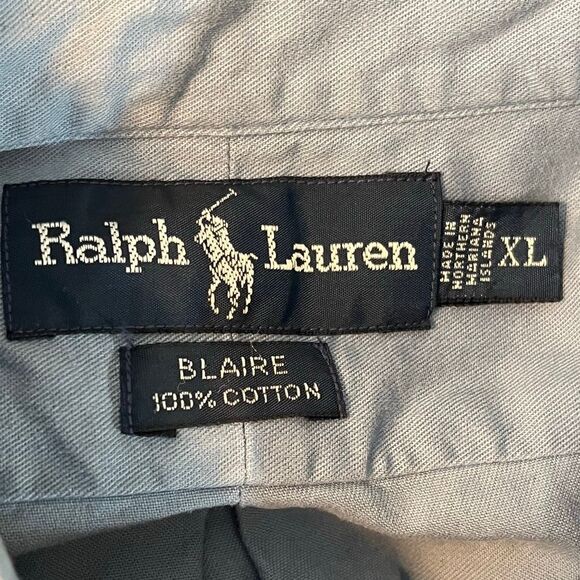 Polo Ralph Lauren Men’s Short Sleeve Button Up Light Blue Shirt Top - Picture 5 of 7